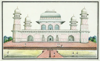 La Tumba de Itimad-Ud-Daula, cerca de Agra