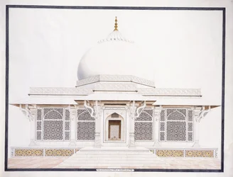 La tumba de mármol blanco de Seliem Chistie, c. 1815