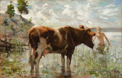 La vaca y el niño