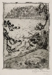 Paisaje junto al lago