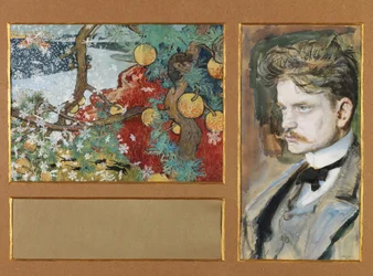 En Saga Jean Sibelius y paisaje de fantasía, 1894