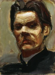 Retrato del autor Máximo Gorki 1868-1939, 1906