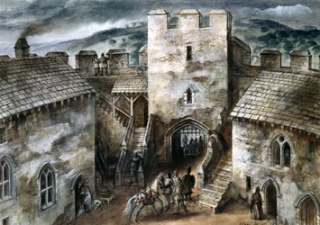 Castillo de Restormel, siglo XIV