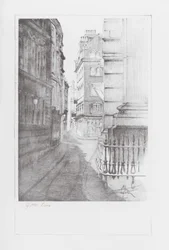 London Lanes: Gutter Lane (litografía)