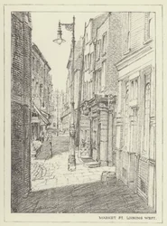 Calle del Mercado, mirando al oeste