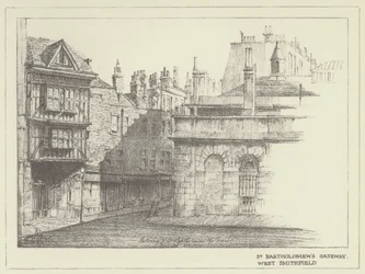 Puerta de St Bartholomews, West Smithfield