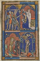 Mártires cristianos, finales del siglo XIII (miniatura)