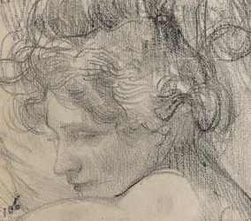 Cabeza de una mujer, c.1890
