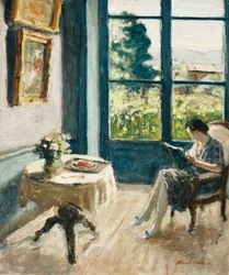El Salón en Laudin; Le Salon a Laudin, c.1930 (óleo sobre tabla)