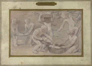 Boceto para la Salle des Fêtes del Hôtel de Ville de París: Fruits, entre 1889 y 1895 (óleo sobre papel)