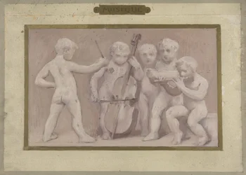 Boceto para la Salle des Fêtes del Hôtel de Ville de París: Música, entre 1889 y 1895 (óleo sobre lápiz, papel)