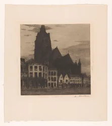 Vista de la Iglesia de Santa Walburga en Oudenaarde