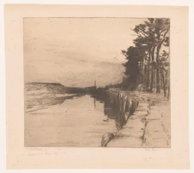 Vista de un muelle
Vieux quai (título en el objeto)
El antiguo puerto de Veere