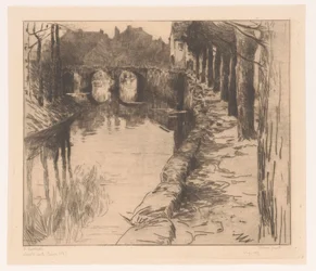 Antiguo puente sobre un canal en Diksmuide
Vieux Pont (título en el objeto)
Antiguo puente en Diksmuide