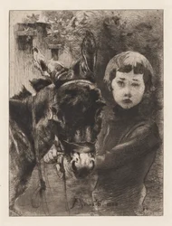 Robert Besnard y su burro
