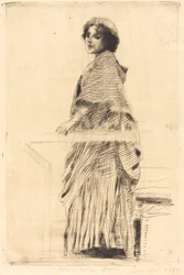 Mujer con una Capa