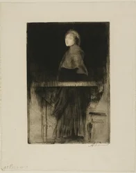 Mujer con capa