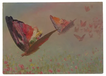 Mariposas con jinetes