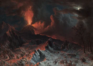 Monte Vesubio a medianoche, 1868