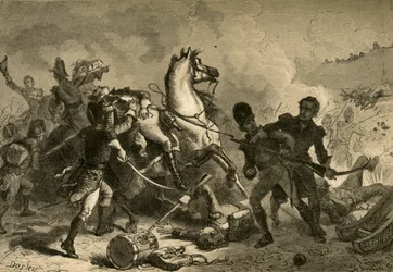 Batalla de Nueva Orleans - Muerte del General Pakenham, 1878.