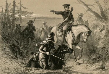 El Mayor Washington en su misión al Comandante Francés, 1877