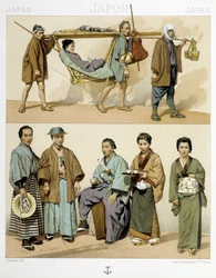 Trajes y transporte en Japón