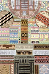 Decoración de Oceanía y África Central, de 