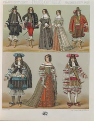 "Le Costume Historique" (La Historia Completa del Traje) por Auguste Racinet, Volumen V