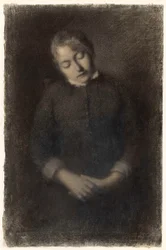 Retrato de la esposa del artista dormida (Marie Guilloux)