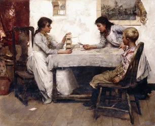 La casa de las cartas, 1888