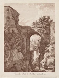 St. Rocco Waterfall and Bridge at Tivoli (Cascata e Ponte di St. Rocco a Tivoli)