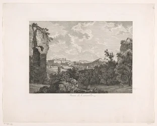 Termas de Caracalla Terme di Caracalla (título sobre objeto) Folletos grabados pintorescamente de Italia (título de la serie)