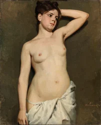 Desnudo femenino, estudio académico