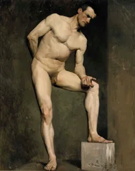 Modelo masculino, estudio académico