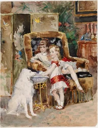 Michael y Xenia, hijos del zar Alejandro III