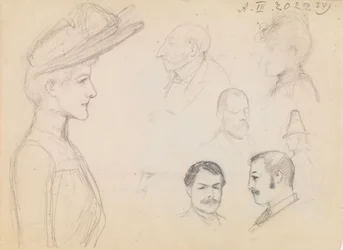 Estudio de retrato (verso begonias)