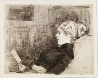 Retrato de Marie Hagelstam (de Heiroth)