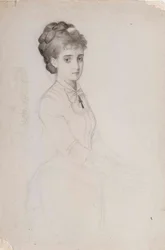 Retrato de una mujer de pie
