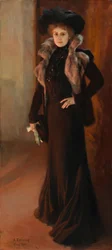 Retrato de la cantante de ópera Aino Ackté; Retrato de la cantante Aino Ackté