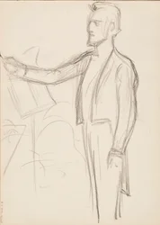 Robert Kajanus, boceto para retrato