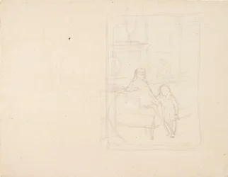 Dibujo para Miguel y Xenia, hijos del zar Alejandro III