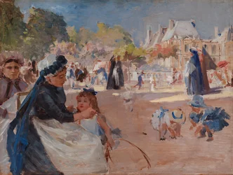 Los Jardines de Luxemburgo, París, estudio final
