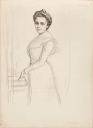 Camille Vallery-Radot, boceto para retrato