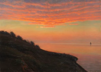 Estado de ánimo vespertino en la costa danesa, 1920