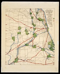 Mapa de los caminos y pueblos de los indios americanos