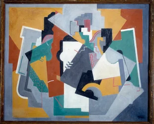 Composición, siglo XX (óleo sobre lienzo)