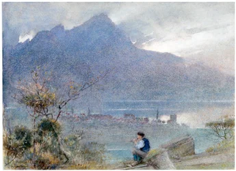 Stansstad y el Pilatus, Suiza, c. 1865-1932