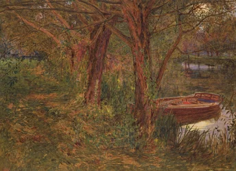 El río al anochecer