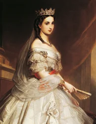 Retrato de Carlota de Sajonia-Coburgo-Gotha (Laeken