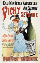 Publicidad para el agua mineral Vichy St Yorre - por Albert Guillaume (1873-1942), c.1895